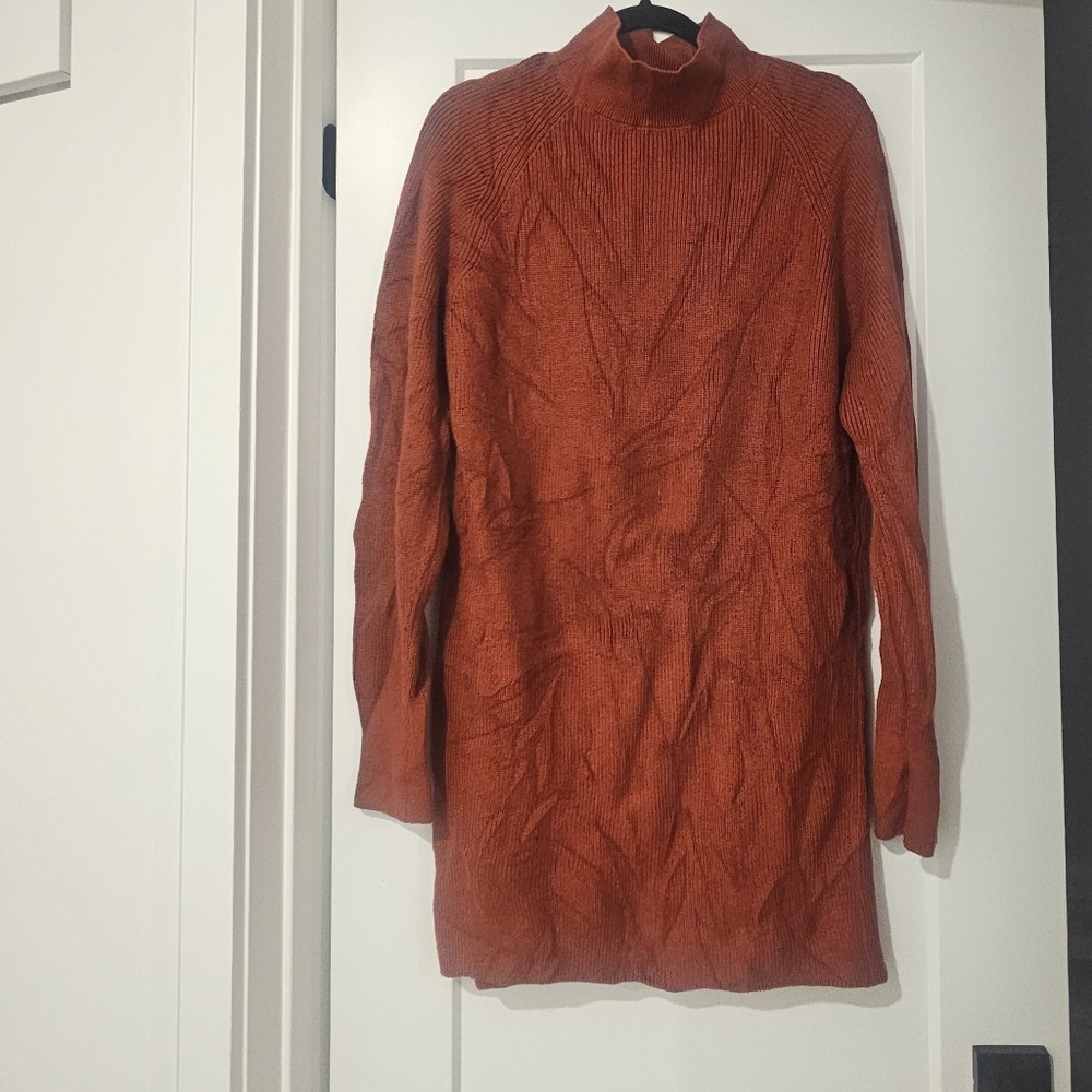 LULULEMON Merino Wool-Blend Knit Dress Cayenne 2022 Size 8 - Picture 2 of 7